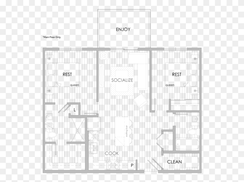 548x566 Archer Iv Floor Plan, Plot, Diagram, Floor Plan HD PNG Download