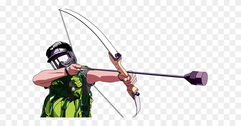 613x381 Archery Archery Tag, Bow, Person, Human HD PNG Download