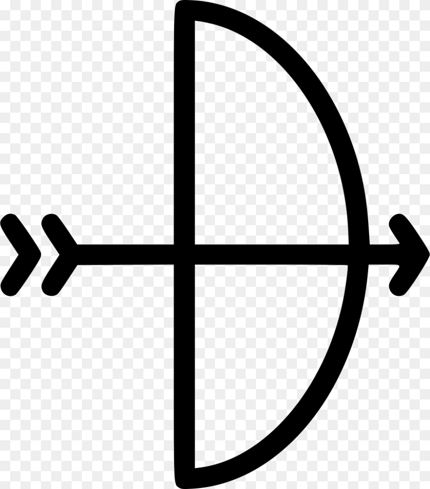 Archery Icon Download, Cross, Symbol, Weapon Transparent PNG
