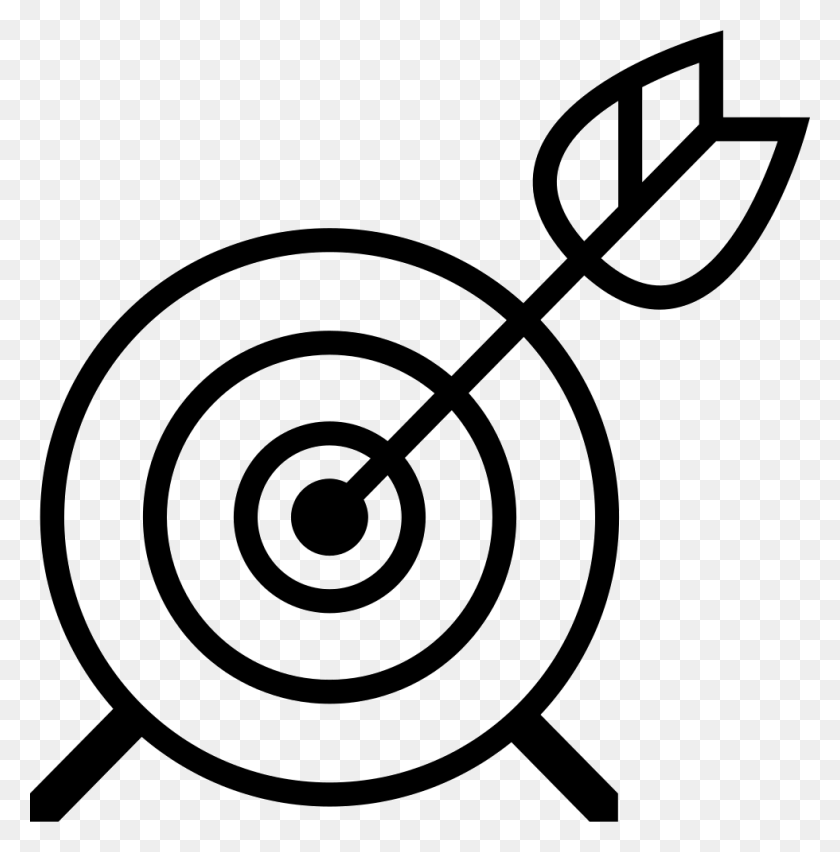 980x996 Archery Target Comments Target Icon, Shooting Range, Spiral, Lawn Mower HD PNG Download