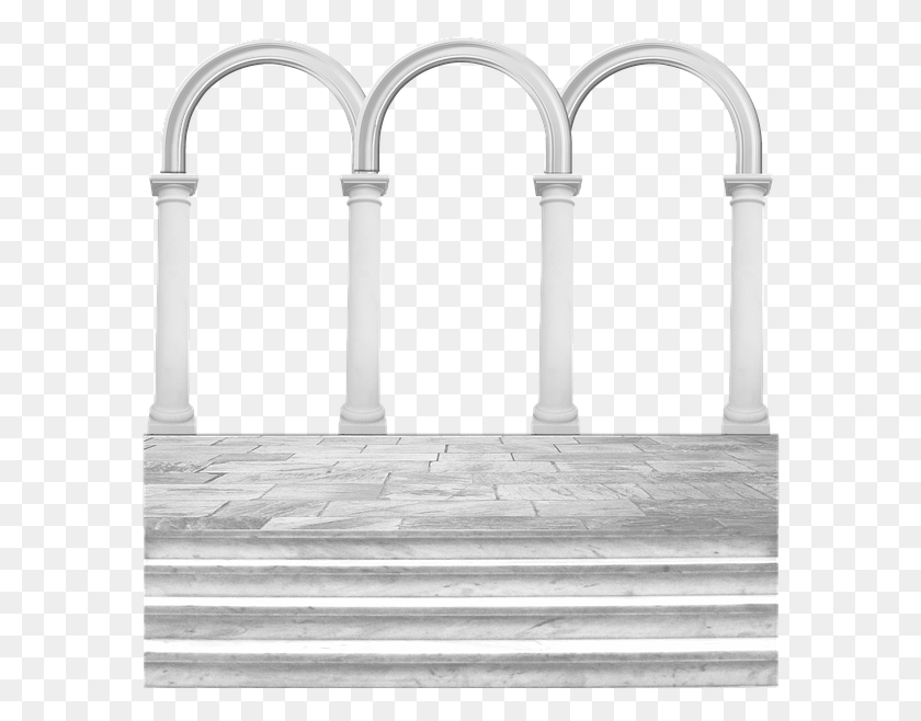 584x598 Arches, Architecture, Building, Sink Faucet HD PNG Download