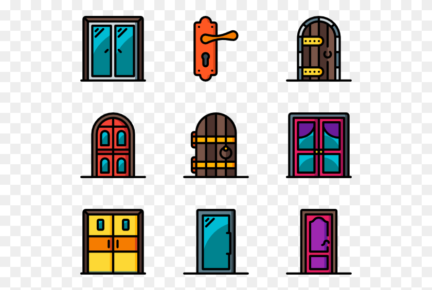 529x505 Architectural Doors, Text, Number, Symbol HD PNG Download