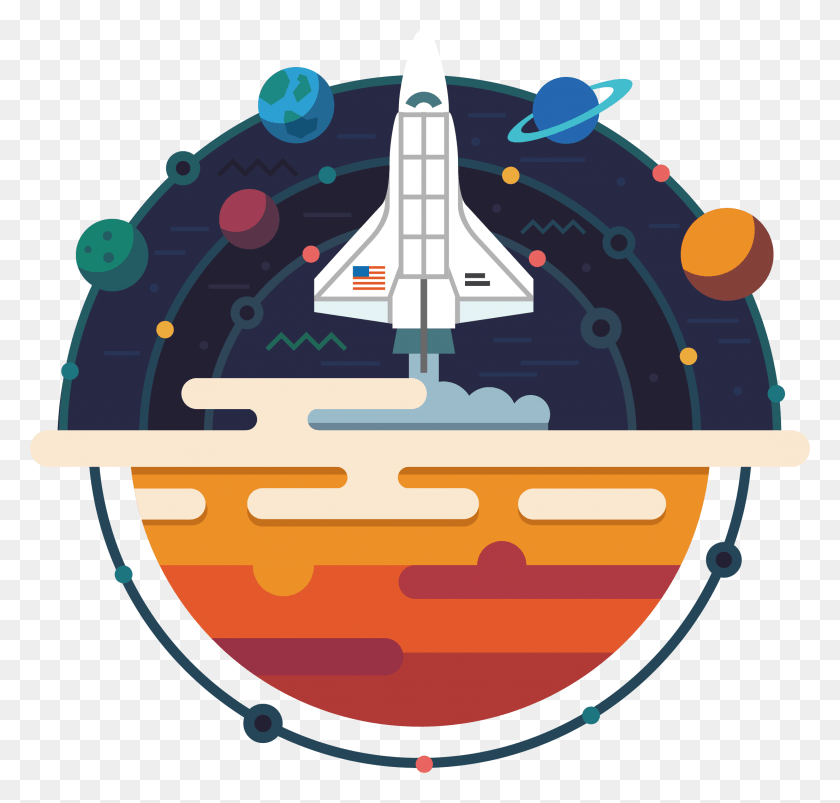2209x2105 Architectural Vector Diwali Solar System Rocket, Astronomy, Outer Space, Universe HD PNG Download