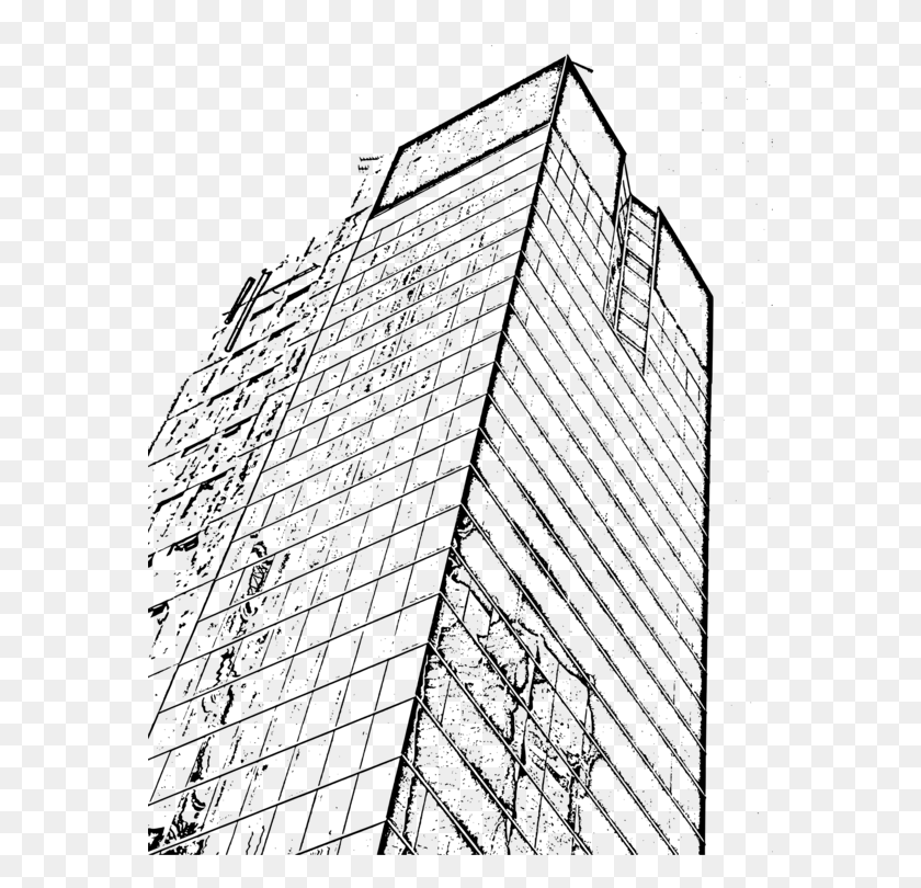 570x750 Architecture Building Skyscraper Drawing Facade Architecture, Gray, World Of Warcraft HD PNG Download