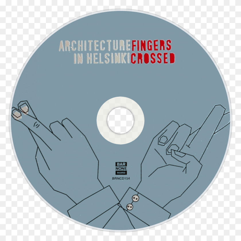 1000x1000 Architecture In Helsinki Fingers Crossed Cd Disc Image Dod, Disk, Dvd HD PNG Download