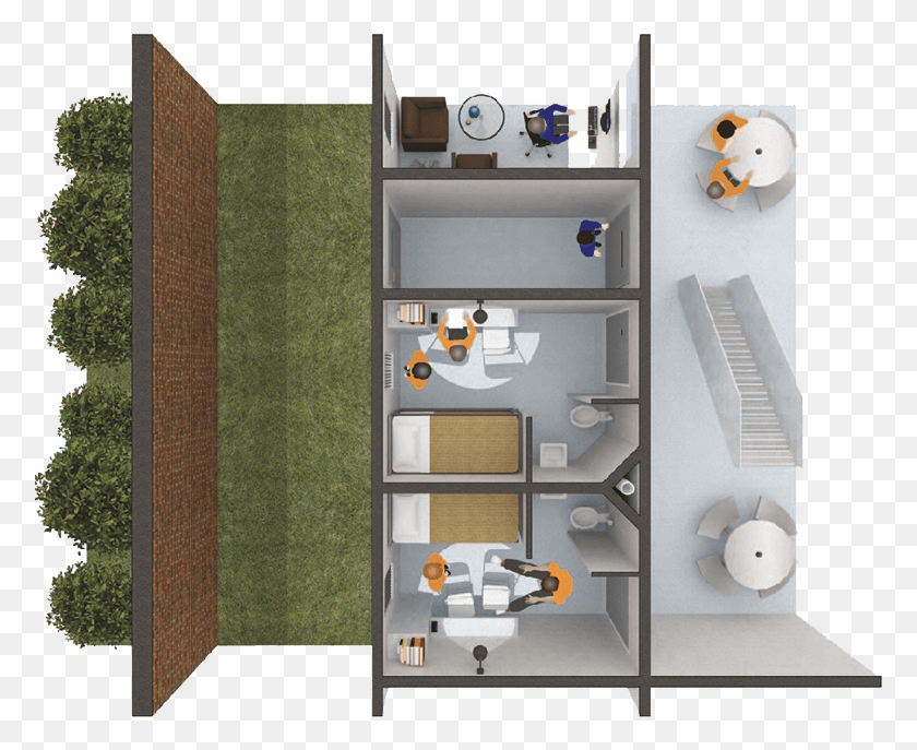 777x627 Architecture Prison Design Rehabilitation, Floor Plan, Diagram, Furniture HD PNG Download