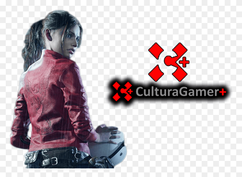 857x611 Archivo Claire Redfield Re2 Remake Resident Evil Sitting, Clothing, Apparel, Person HD PNG Download