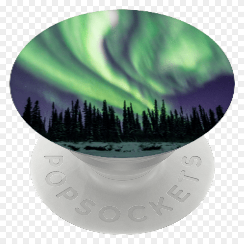 806x808 Арктическая Канада Аврора Попсокет Рождественская Елка, Природа, На Открытом Воздухе, Елка Png Скачать