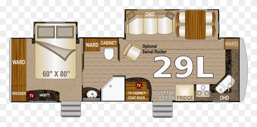 1308x596 Arctic Fox 29l Floor Plan, Number, Symbol, Text HD PNG Download