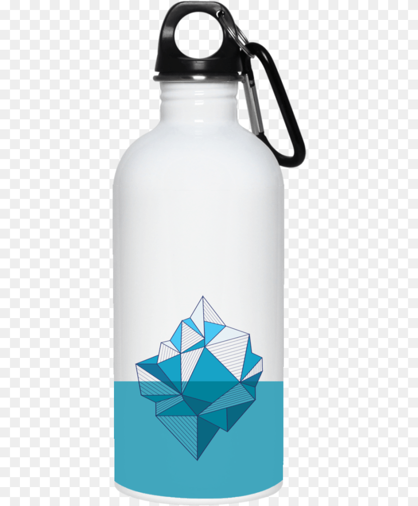 393x1018 Arctic Iceberg 20 Oz Water Bottle, Water Bottle, Jug, Shaker Sticker PNG