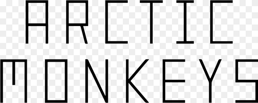 901x360 Arctic Monkeys Logo Musical Composition, Text, City, Alphabet Sticker PNG