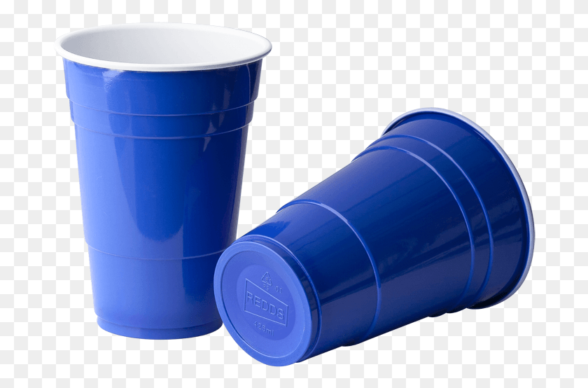 690x494 Descargar Png / Vasos De Plástico Azul Png