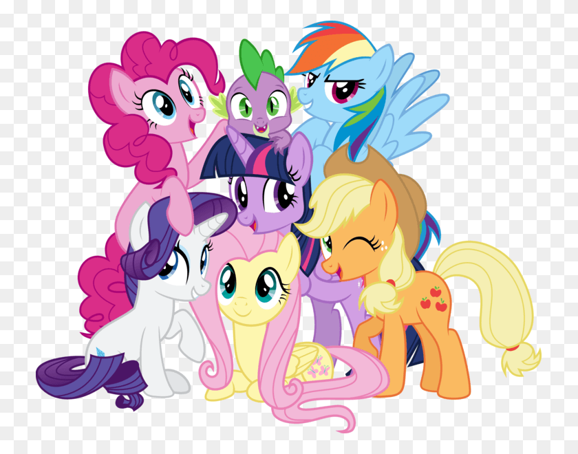 735x600 Are You Kin With Someone From Mlp Well Then Come On My Little Pony Mane 6, Graphics, Purple HD PNG Download
