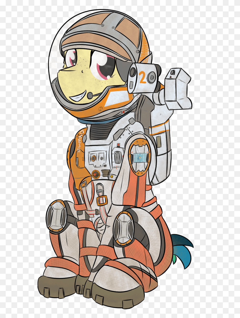 581x1055 Ares 3 Artist Cartoon, Person, Human, Astronaut HD PNG Download