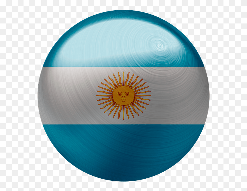 591x591 Argentina Bandera Pas Nacin Nacional Smbolo Circle, Sphere, Lamp, Ball HD PNG Download