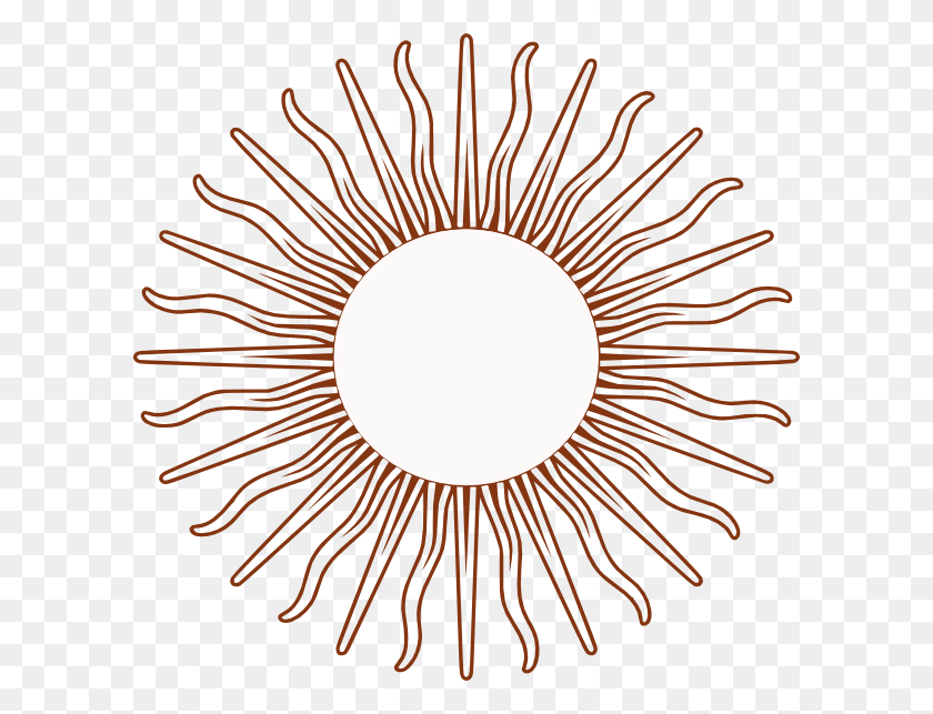 600x583 Argentina Flag Clipart Sun, Stain, Plant, Pattern HD PNG Download