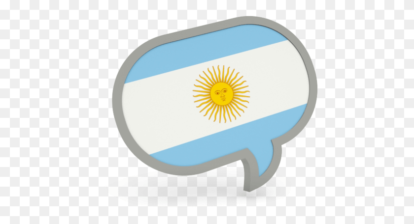 450x396 Argentina Flag Icon Image Argentina Speech Bubble, Flower, Plant, Blossom HD PNG Download