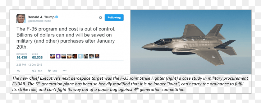 1505x524 Argued In The Past That The F 35 Program Should Comical Conservative, Airplane, Aircraft, Vehicle HD PNG Download