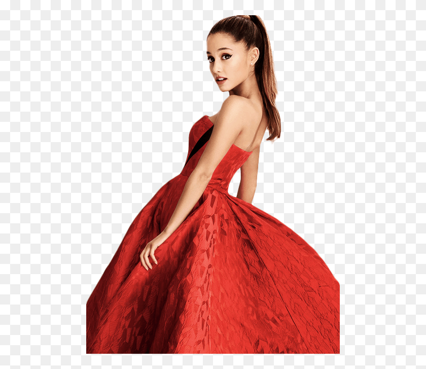 500x667 Ariana Grande Ariana Grande Photoshoot Vestido Rojo, Ropa, Vestimenta, Mujer Hd Png