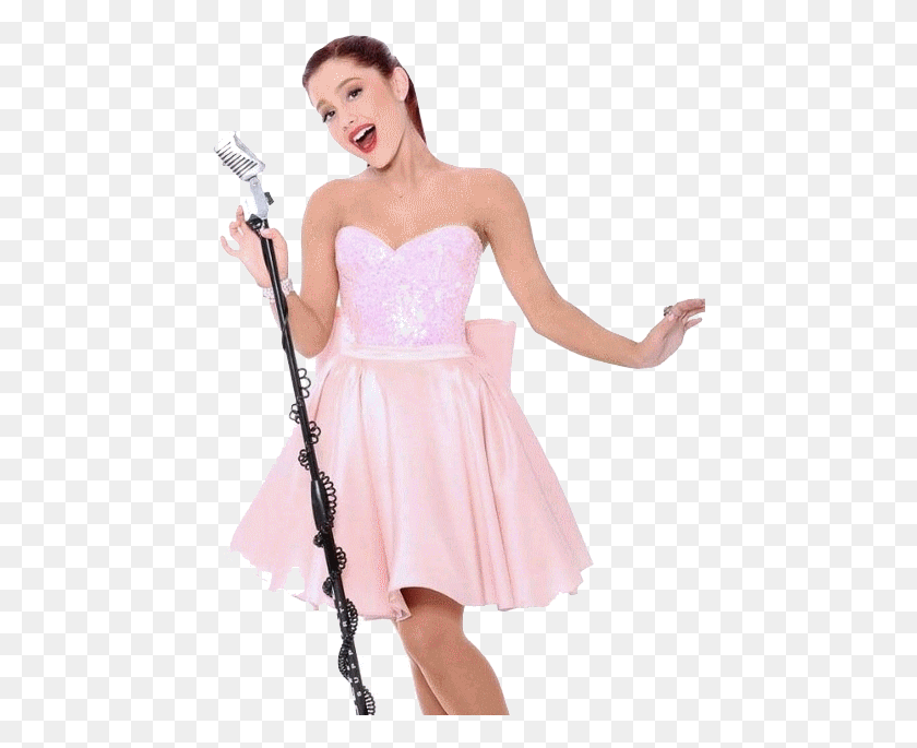 452x625 Ariana Grande Ariana Grande Vestido Rosa, Ropa, Vestimenta, Mujer Hd Png