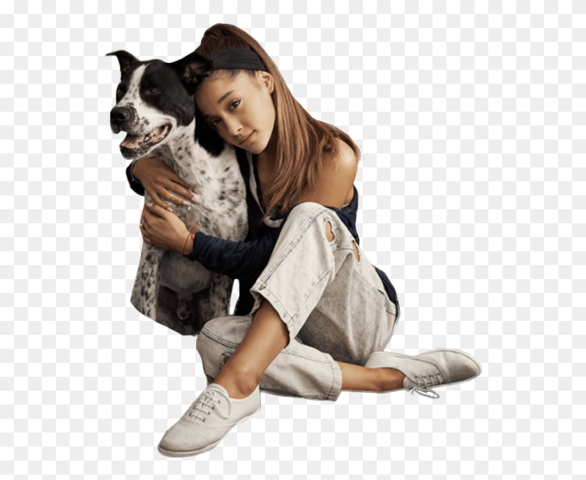 546x628 Ariana Grande Clipart Dog Ariana Grande And Dogs, Person, Human, Canine HD PNG Download