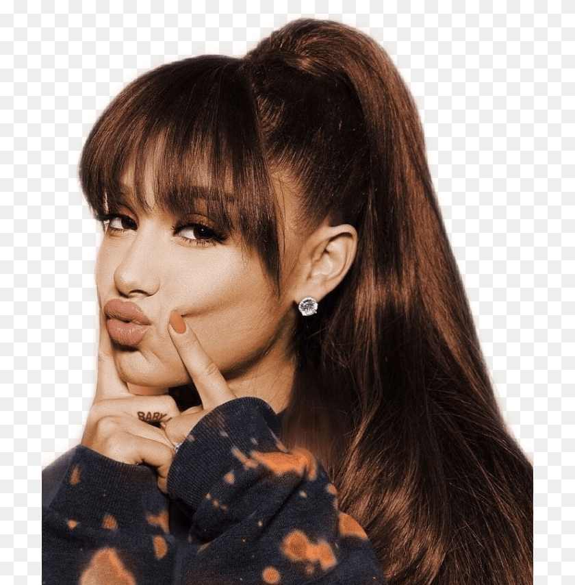 718x854 Ariana Grande Cute Ariana, Woman, Portrait, Photography, Person Sticker PNG