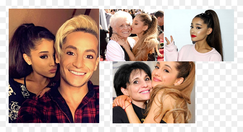 779x398 Ariana Grande Family Frankie Grande Y Ariana Grande, Face, Person, Human Hd Png