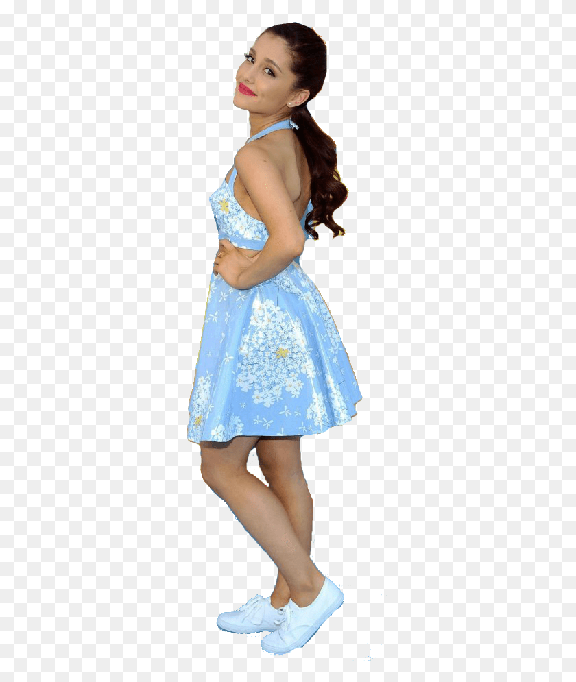 297x935 Ariana Grande Pack Girl, Dress, Clothing, Female HD PNG Download