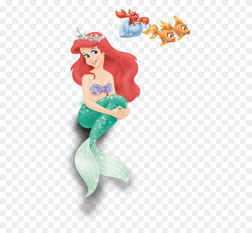 430x717 Ariel Ariel Disney Princess With Crown, Graphics, Person HD PNG Download