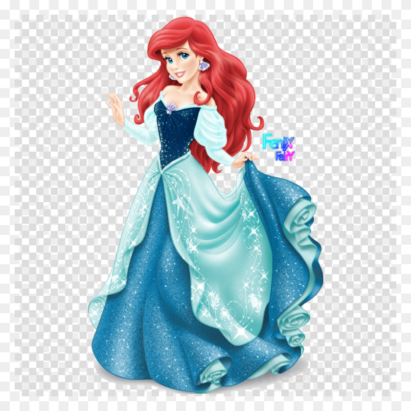 900x900 Ariel Disney Princess Clipart Ariel Belle Princess Ariel Disney Princess, Doll, Toy, Figurine HD PNG Download