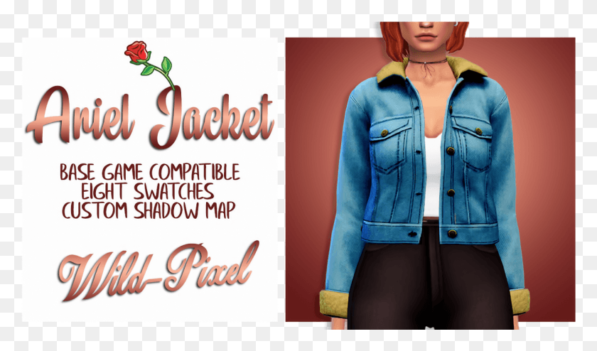 1248x695 Ariel Jacket Here39s A Cute Edit Of The Baby Ariel Sims 4 Get Famous Cc, Clothing, Apparel, Coat HD PNG Download
