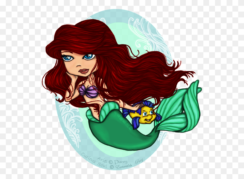 555x557 Descargar Png Ariel Princesas Sirenas De Disney Ariel Cartoon, Graphics, Clothing Hd Png