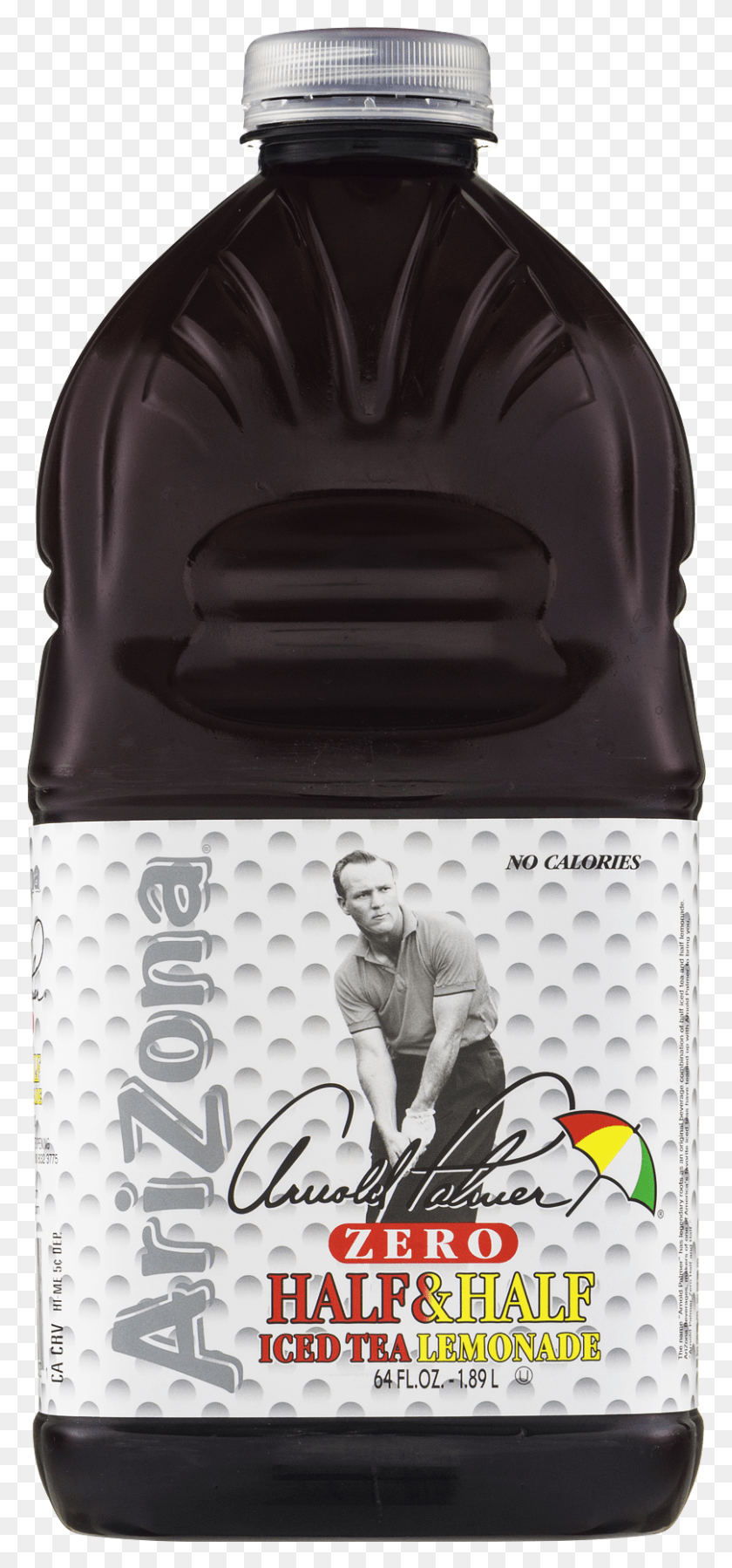 808x1801 Arizona Arnold Palmer Zero Half Amp Half Iced Tea Amp Limonada Botella De Plástico, Persona, Humano, Casco Hd Png