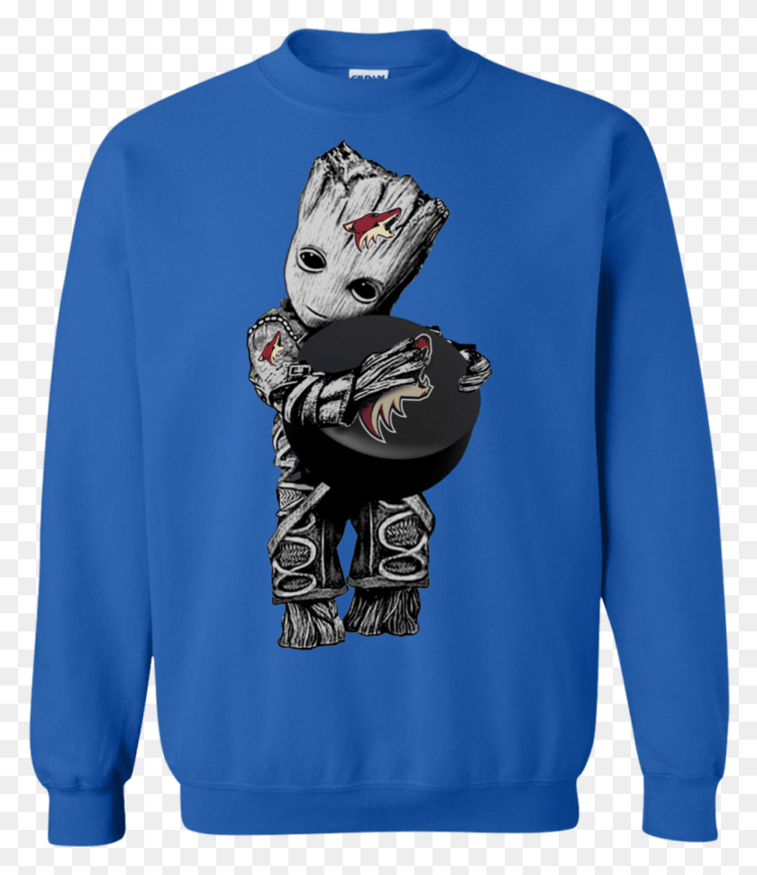 980x1144 Arizona Coyotes Guardians Of Galaxy Groot Greys Anatomy Christmas Sweater, Clothing, Apparel, Sleeve HD PNG Download