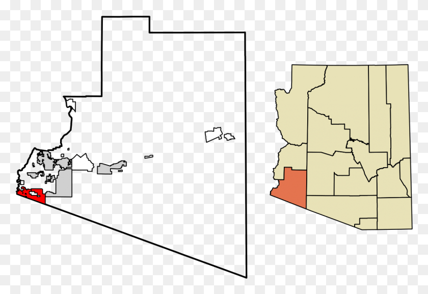 1153x765 Png Изображение - Аризона Контур Прозрачный Сомертон Аризона, Участок, Карта, Диаграмма Png Скачать