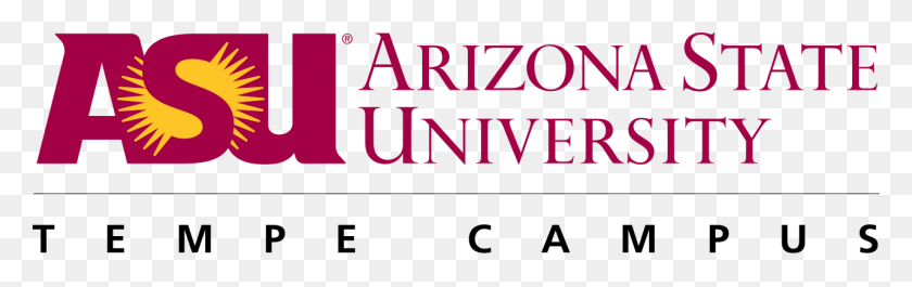 1280x338 Arizona State University Tempe Logo, Text, Alphabet, Word HD PNG Download