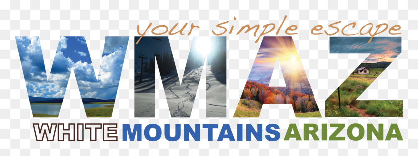 2274x745 Las Montañas Blancas De Arizona, Cartel, Publicidad, Collage Hd Png