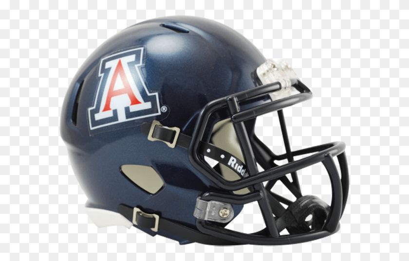 599x477 Arizona Wildcats Ncaa Mini Speed Arizona Wildcats Football Helmet, Helmet, Clothing, Apparel HD PNG Download