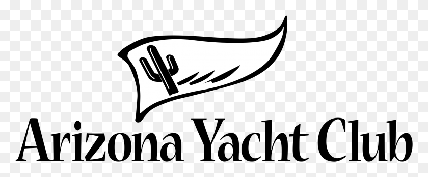 2191x809 Arizona Yacht Club Logo Transparent Canoe, Stencil, Plant, Cutlery HD PNG Download