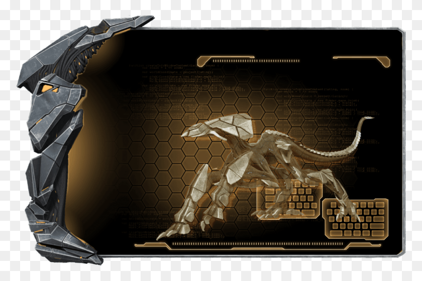 981x630 Ark Dossier Extinction Mek, Dragon, Gun, Weapon HD PNG Download