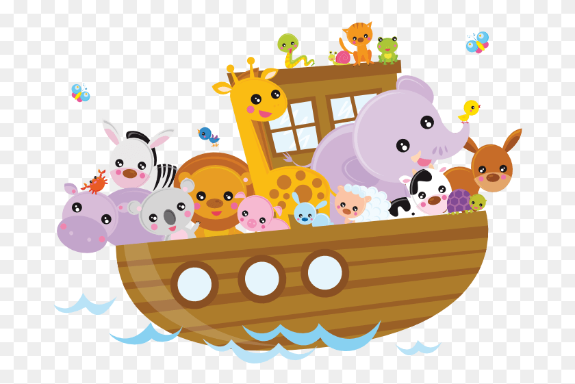 686x501 Ark Of Noah Cartoon, Graphics, Doodle HD PNG Download