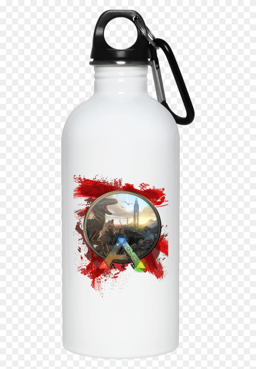 442x1148 Descargar Png Ark Survival Evolved 23663 Botella De Agua De 20 Oz, Botella, Licor, Alcohol Hd Png