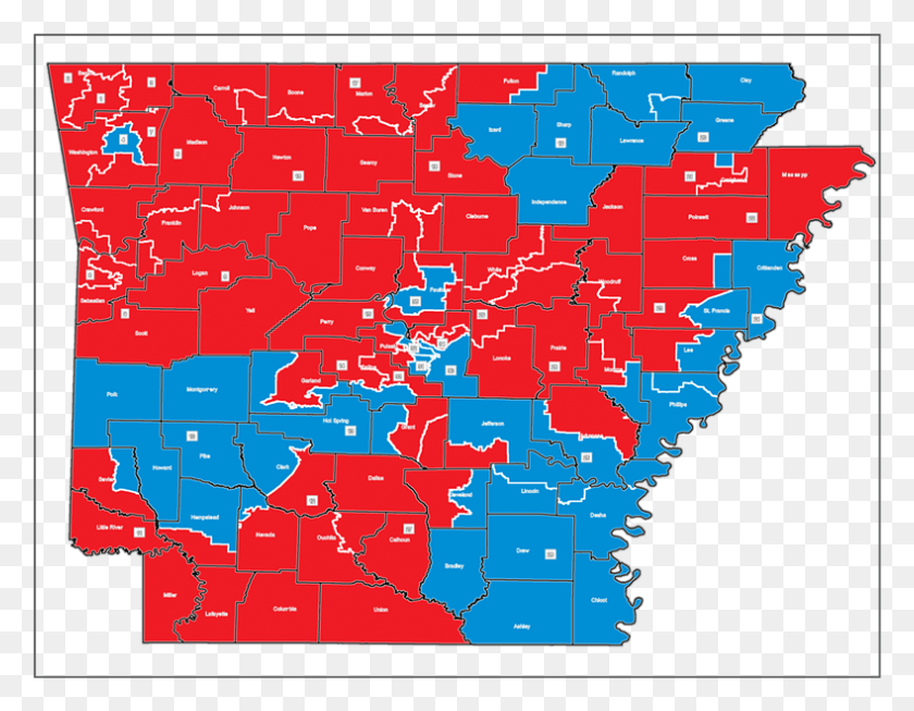 789x600 Arkansas Arkansas A Red State, Map, Diagram, Plot HD PNG Download