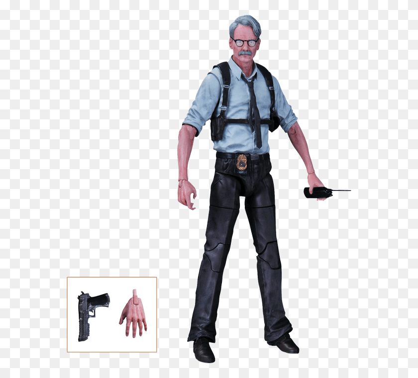 572x700 Arkham Knight Commissioner Gordon Figure, Person, Human, Clothing HD PNG Download