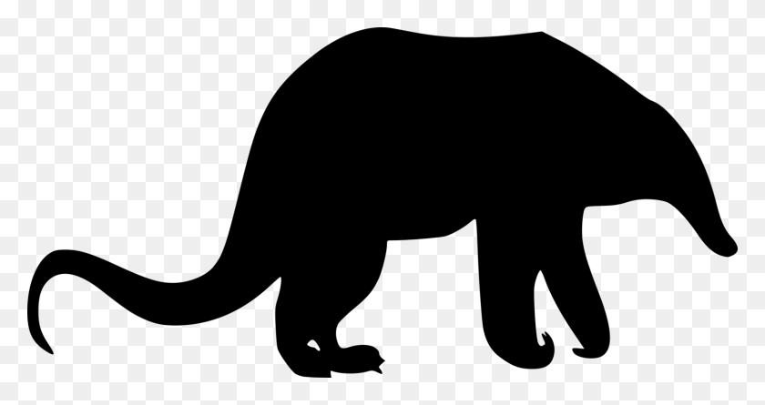 1518x750 Armadillo Clipart Standing Anteater Silhouette, Gray, World Of Warcraft HD PNG Download