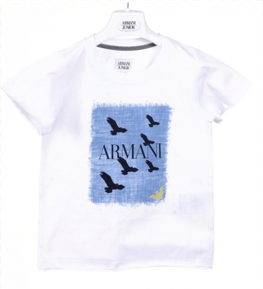 Armani Junior Bird Logo T Shirt, Clothing, T-shirt, Animal Transparent PNG