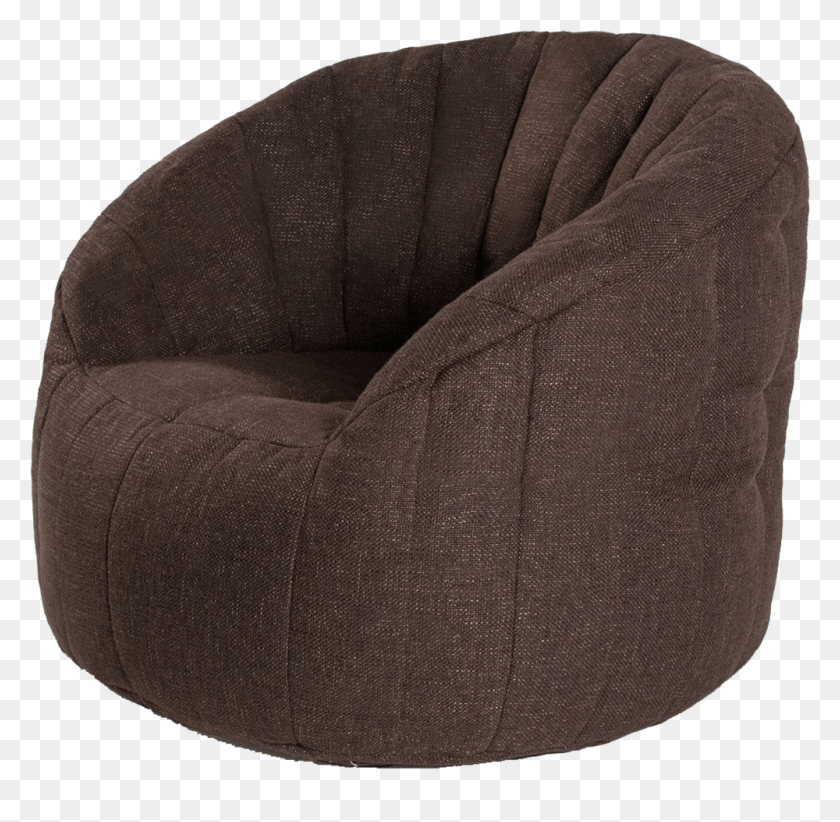 1000x977 Armchair Butterfly Hot Chocolate Bean Bag Chair, Furniture, Cushion, Pillow HD PNG Download