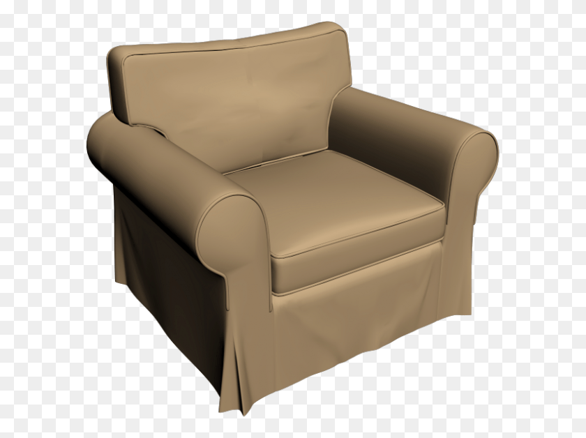 593x568 Armchair Image Club Chair, Furniture HD PNG Download