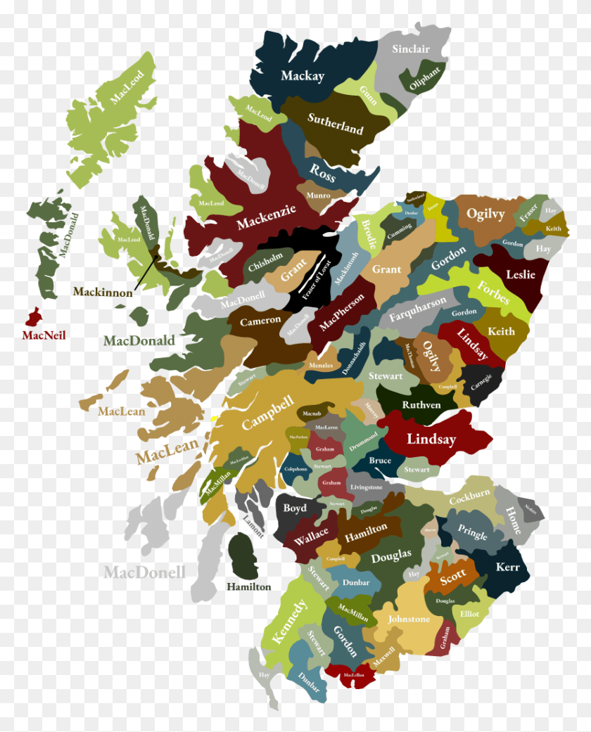831x1046 Armstrong Boyd Brodie, Bruce Cameron Campbell, Los Clanes De Escocia, Mapa, Diagrama, Cartel, Hd Png