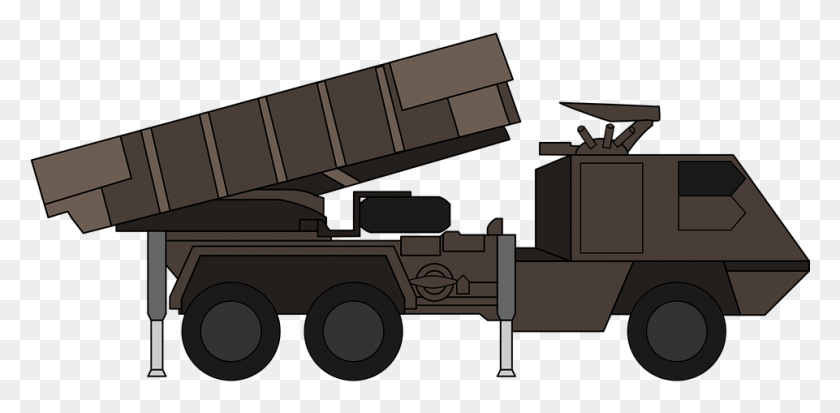 961x435 Descargar Png Ejército Artillería Batalla Brasil Fuerzas De Cañón De Tierra Astros Ii Mlrs, Vehículo, Transporte, Camión Hd Png